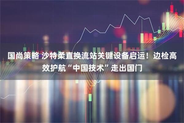 国尚策略 沙特柔直换流站关键设备启运！边检高效护航“中国技术”走出国门