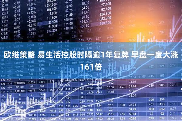 欧维策略 易生活控股时隔逾1年复牌 早盘一度大涨161倍